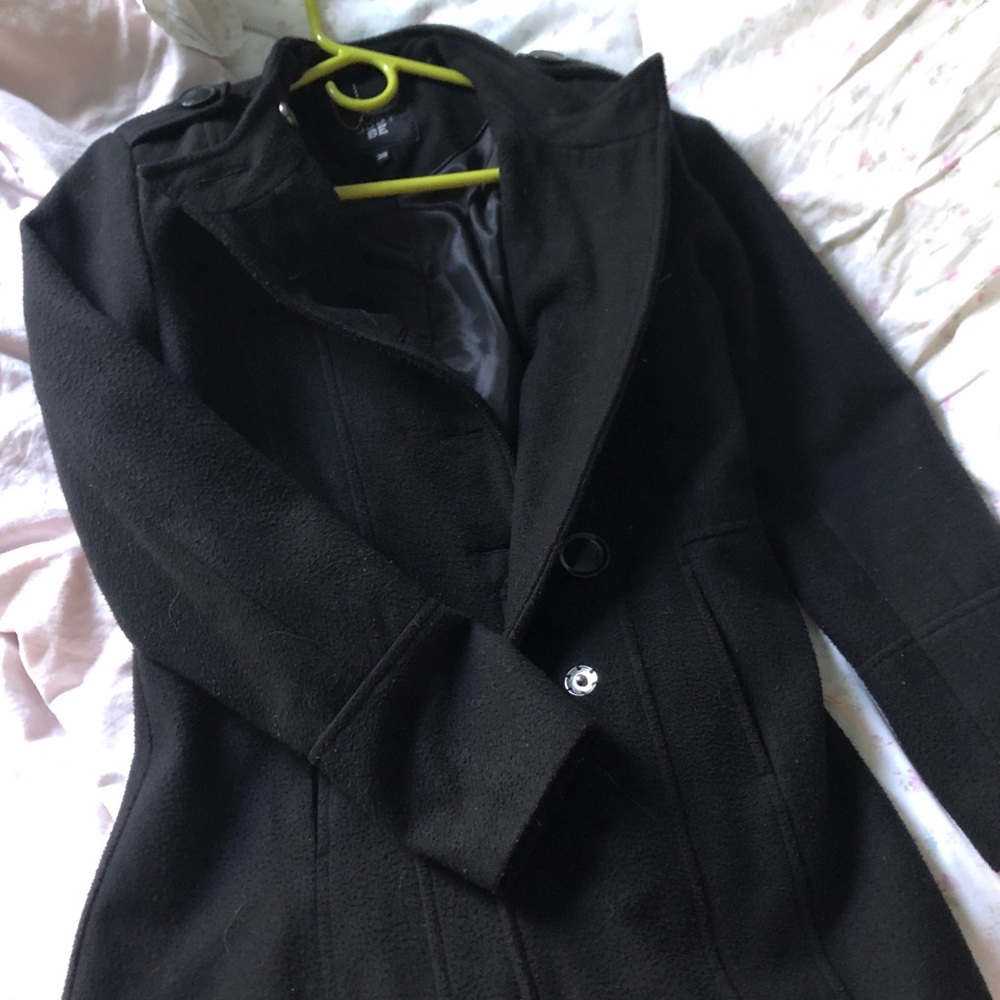 black pea coat